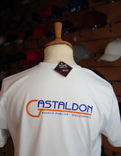 Personnalisation textile BTP