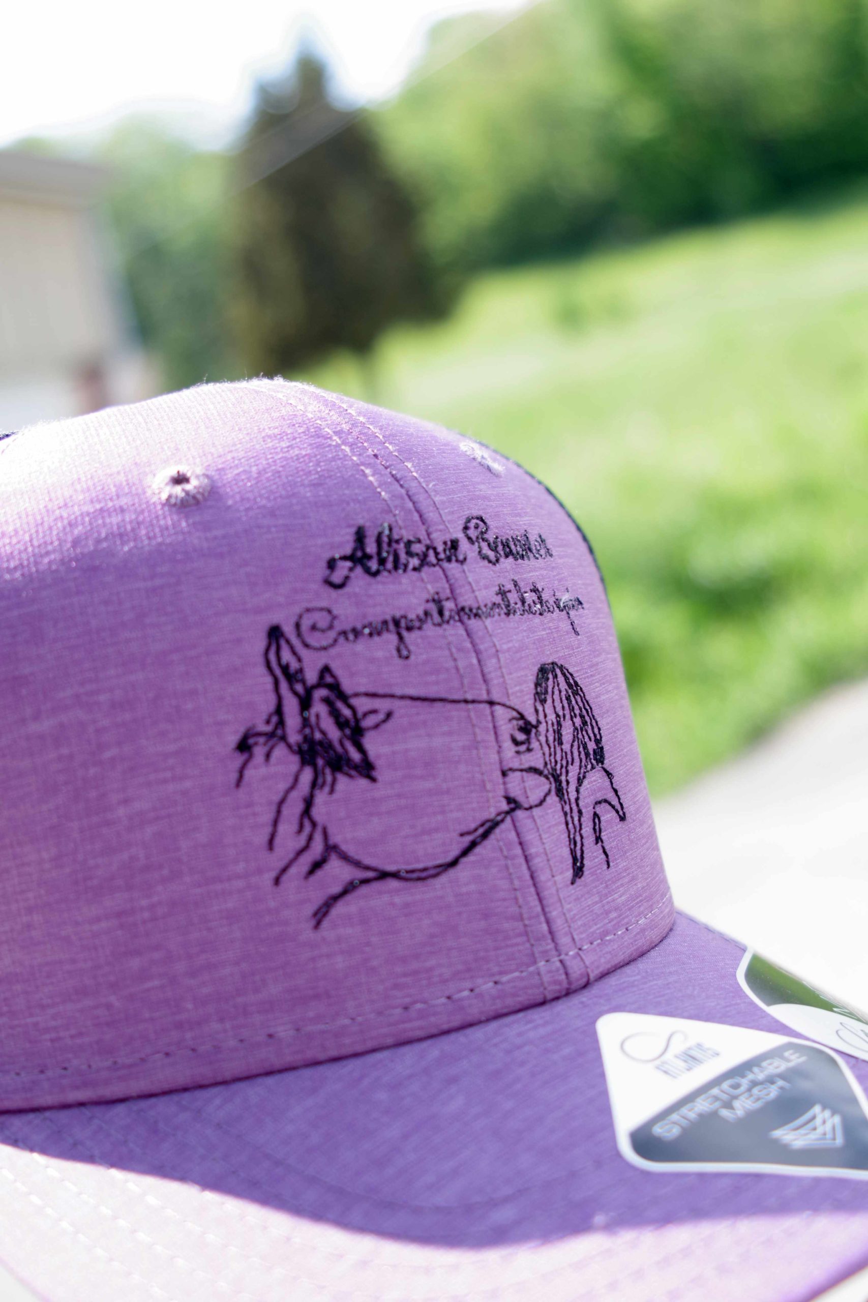 casquette cheval brodé