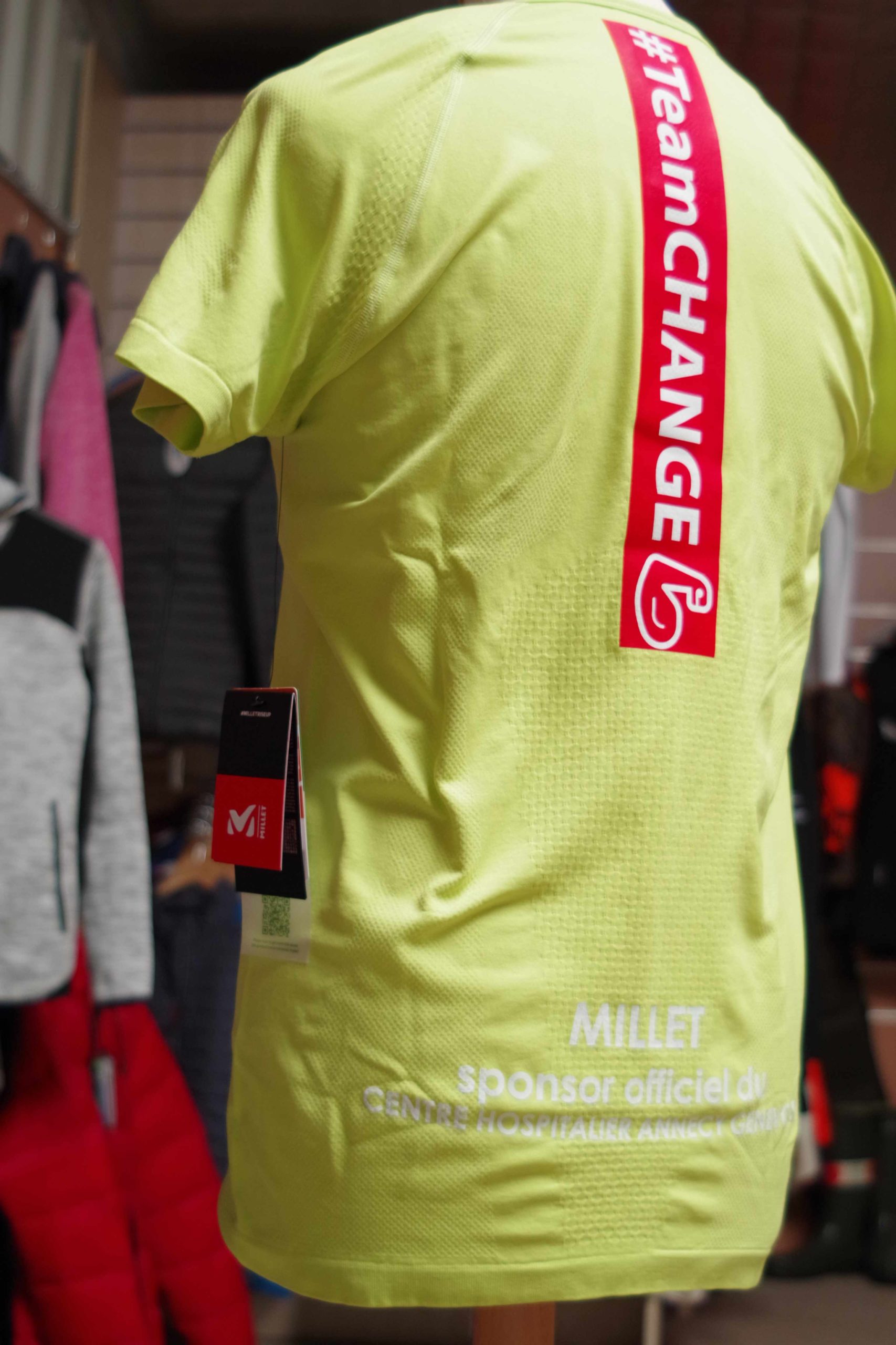 T-shirt jaune CH annecy genevois millet