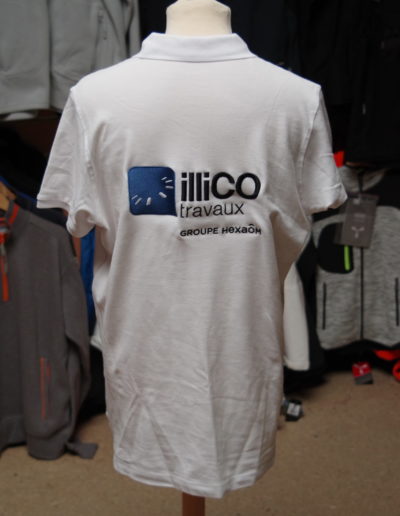 polo publicitaire brodé