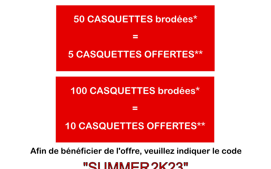 Offre spéciale pour les beaux jours !